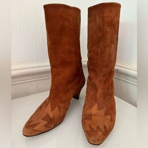 Vintage Susan Bennis Warren Edwards 1980’s suede/leather boot